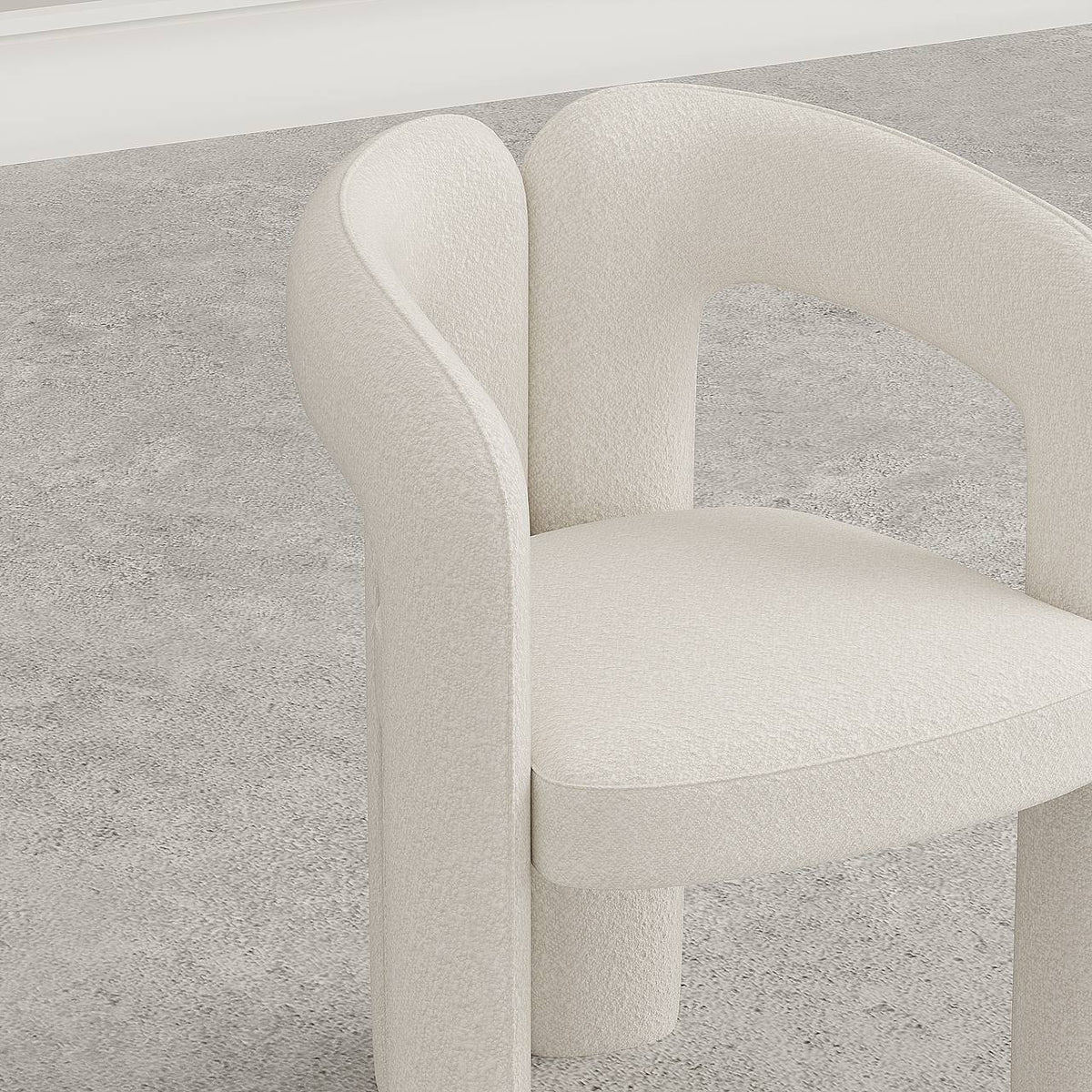 Enne Dining Chair / Premium Boucle - Walls Nation