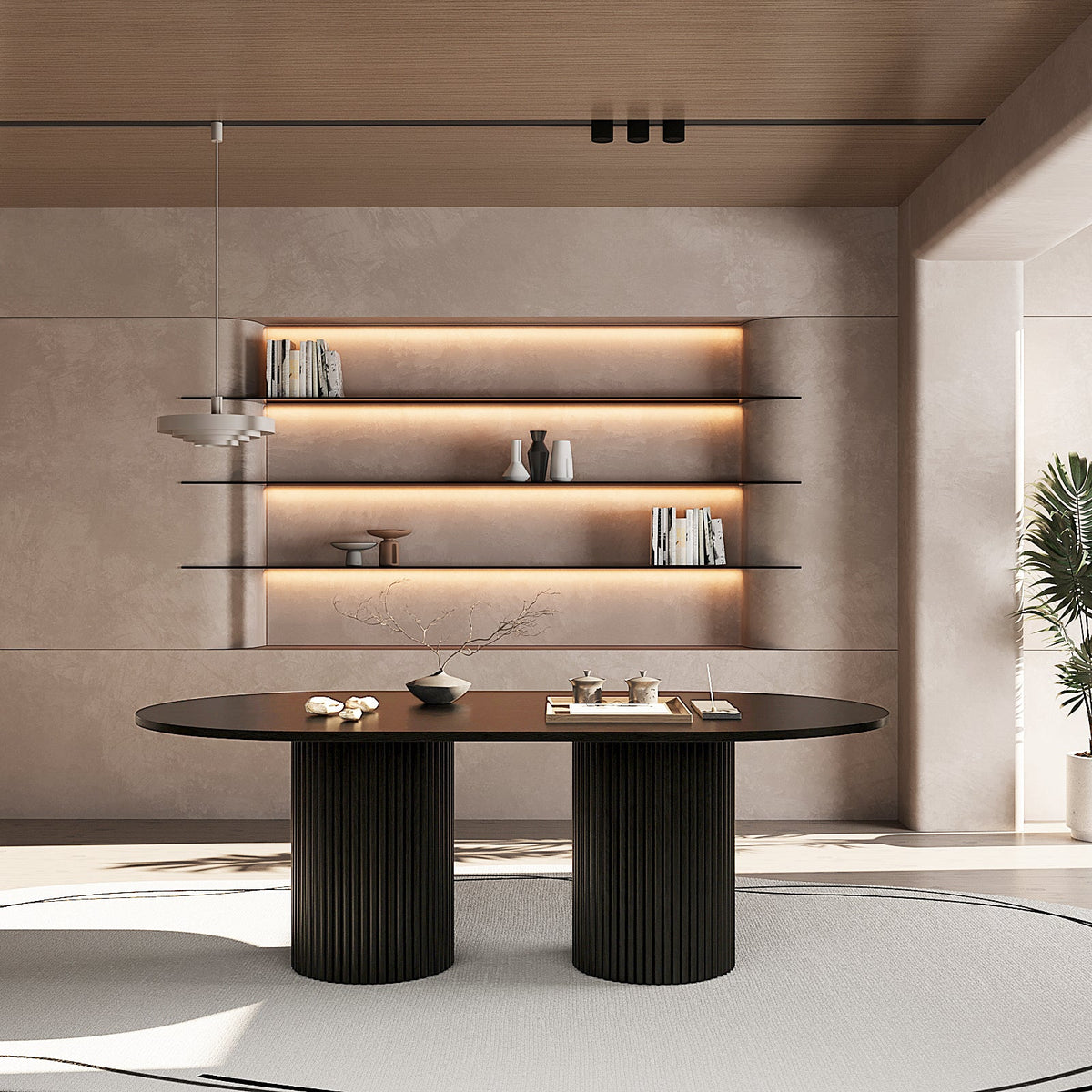 Fabian Dining Table V2 / Black - Walls Nation