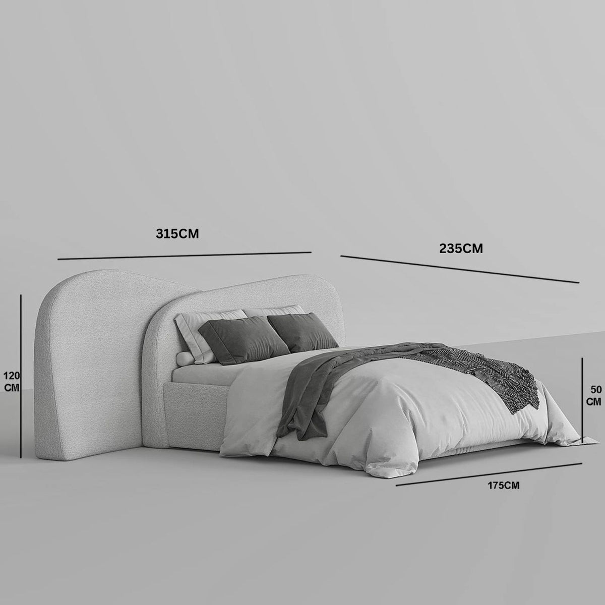 Fenno Bed / 300 x 200 CM - Walls Nation