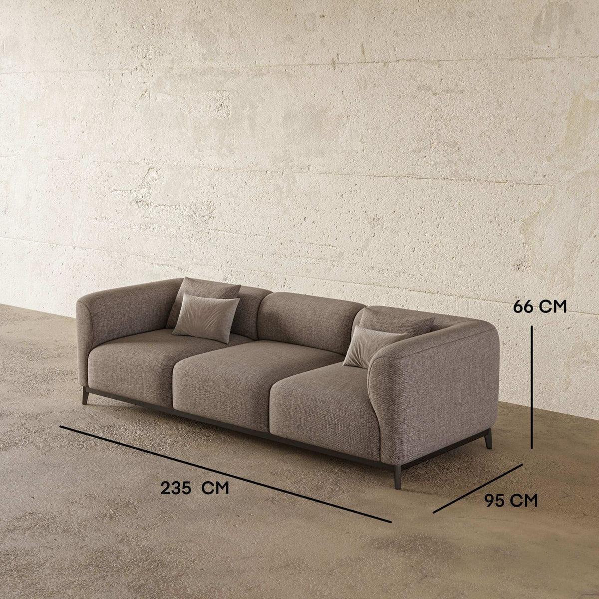 Flint Sofa 3S.