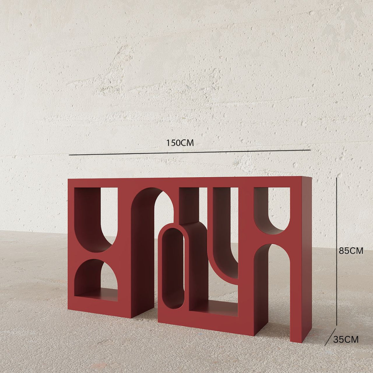 Fusion Console Table (Maroon)