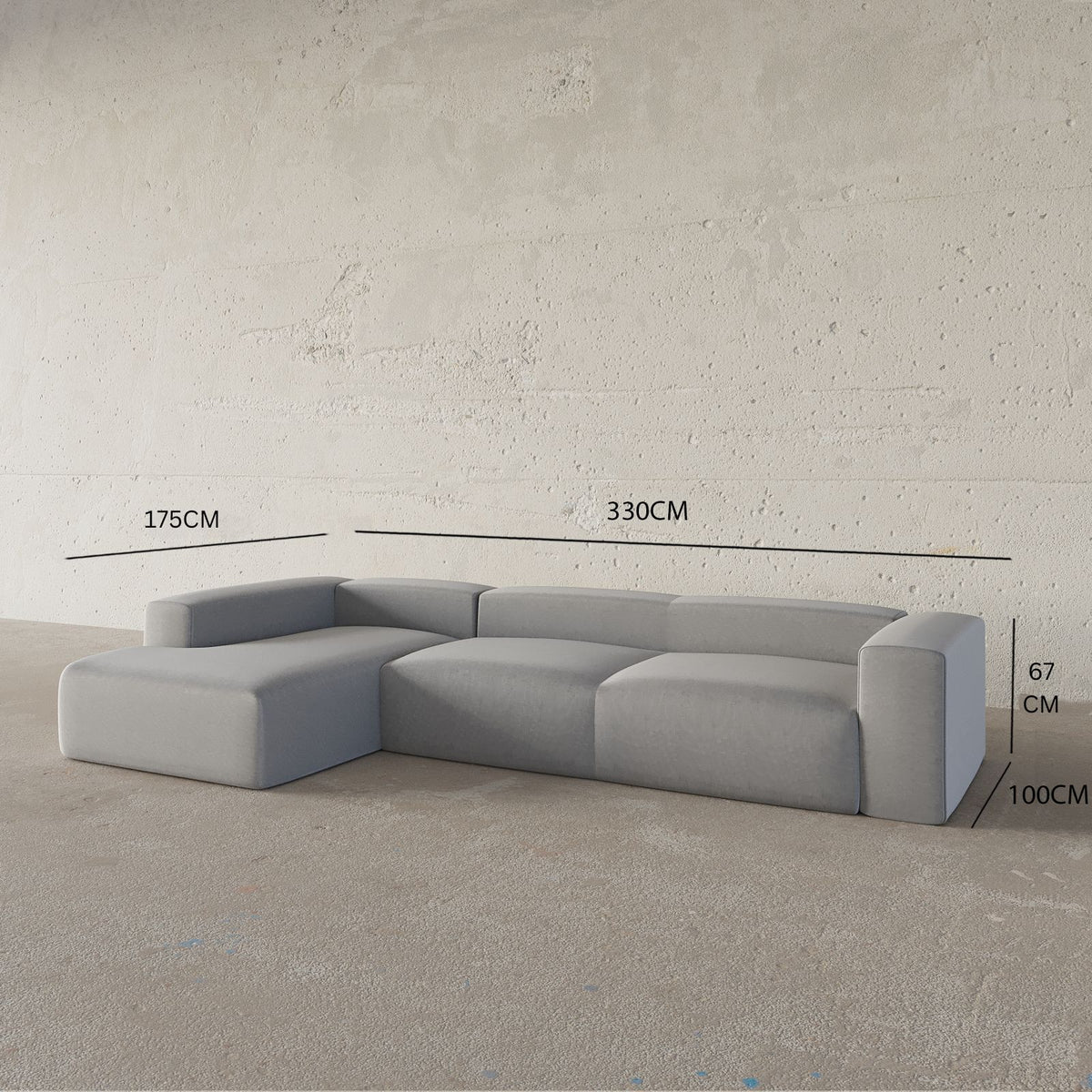 Gian Italian Design / 3S. Modular L-Shape Sofa