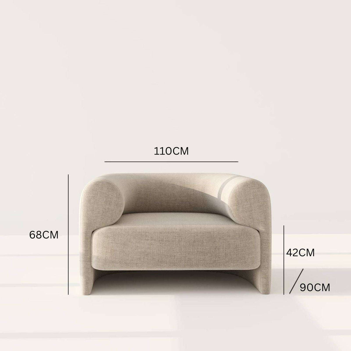 Henri Armchair / Premium Linen – premium Armchair by Walls Nation UAE & Saudi Arabia