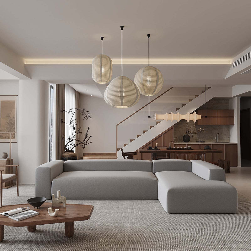 Gian Italian Design / 3S. Straight Arm L-Shape Sofa – premium Sofas by Walls Nation UAE & Saudi Arabia