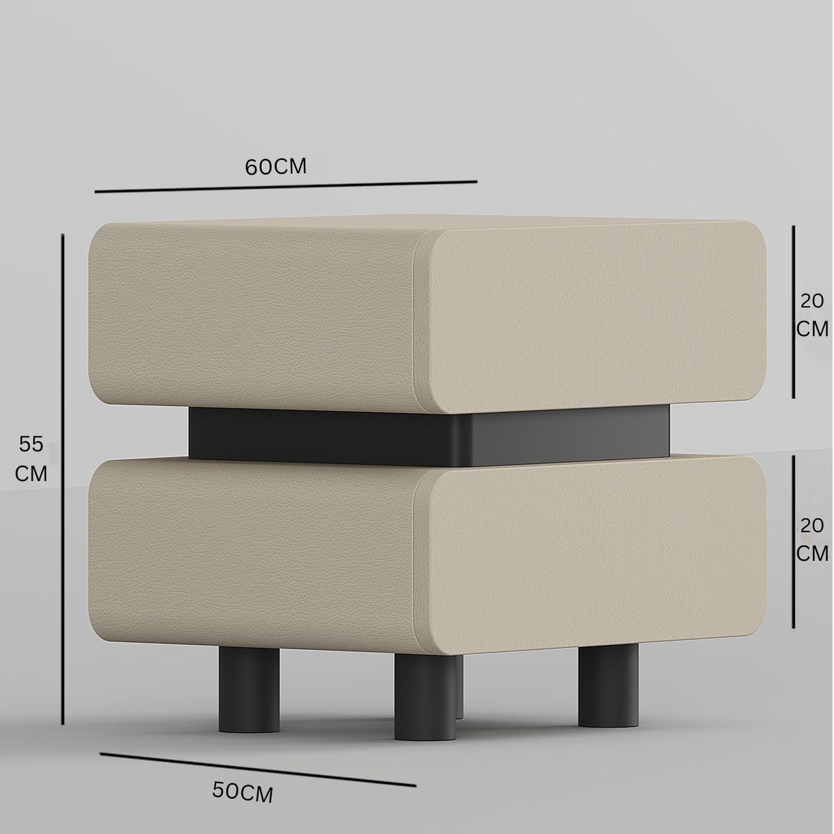 IVORY Night Stand / 60 x 50 CM