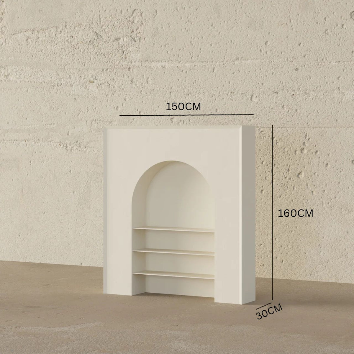 Ixia Shelving Unit / 150 x 30 CM – premium Bookshelf by Walls Nation UAE & Saudi Arabia