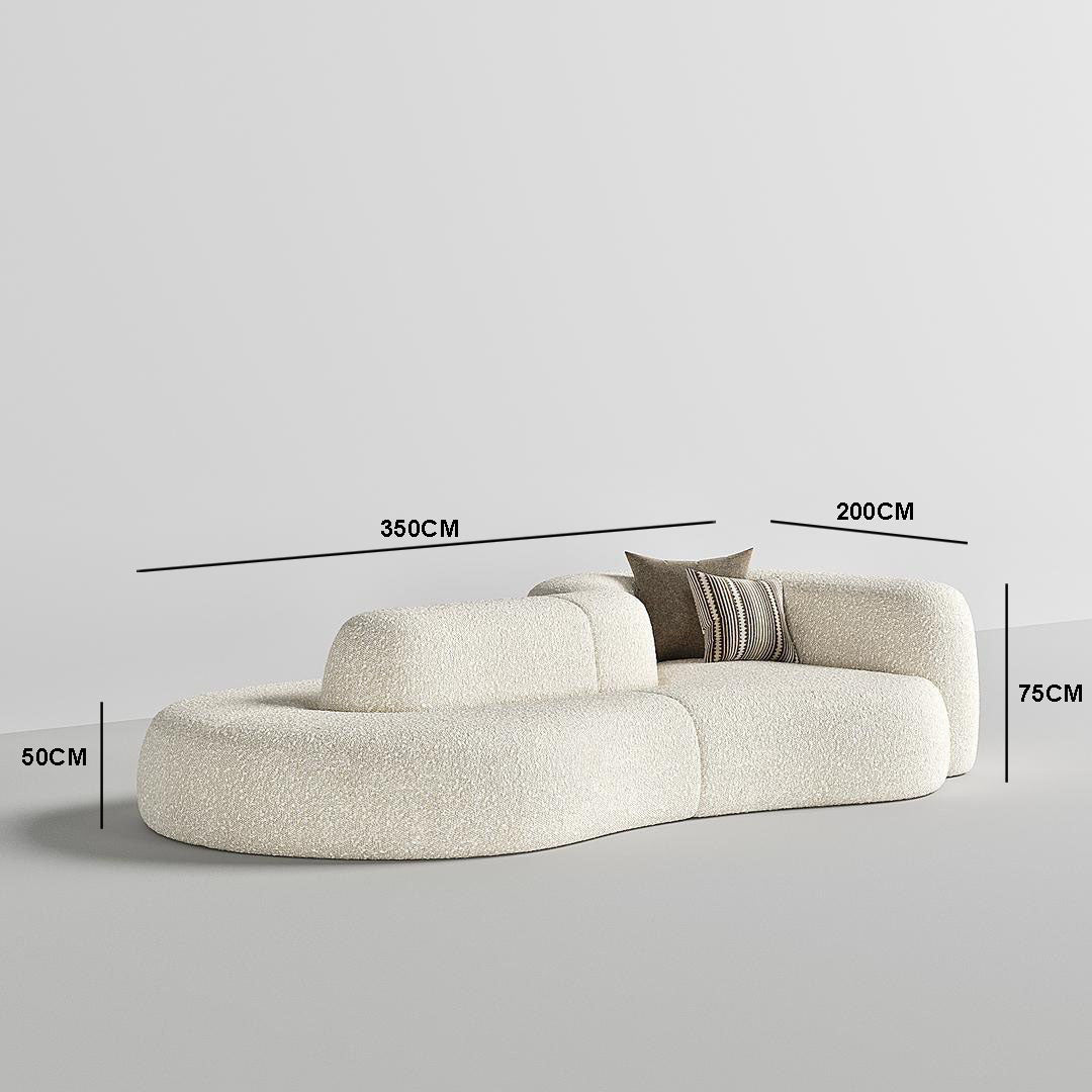 Java Sofa / Off-White Boucle - Walls Nation