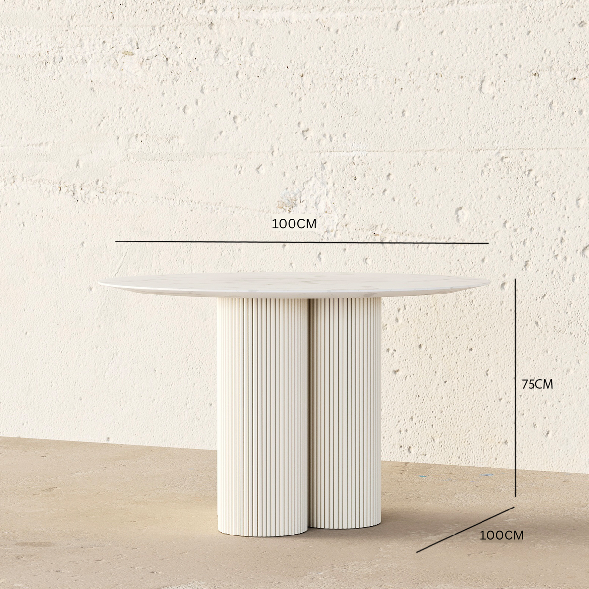 Levy Dining Table / 100 x 75 CM