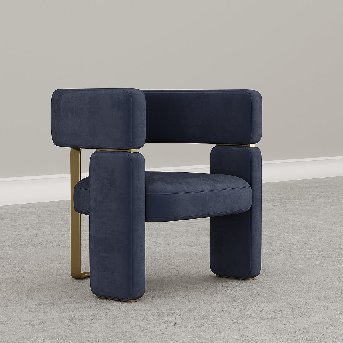 Navy Blue Suede