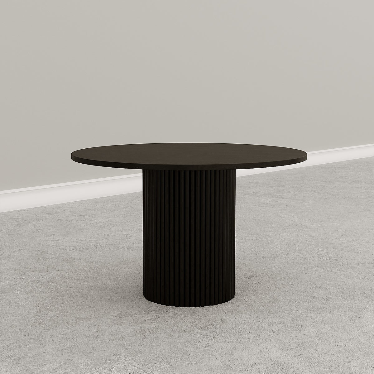 Fabian Round Dining Table / Black