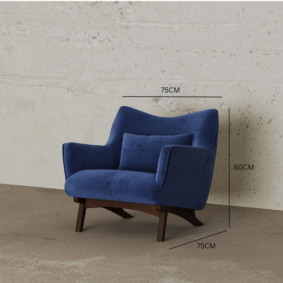 London Chair / Velvet Upholstery