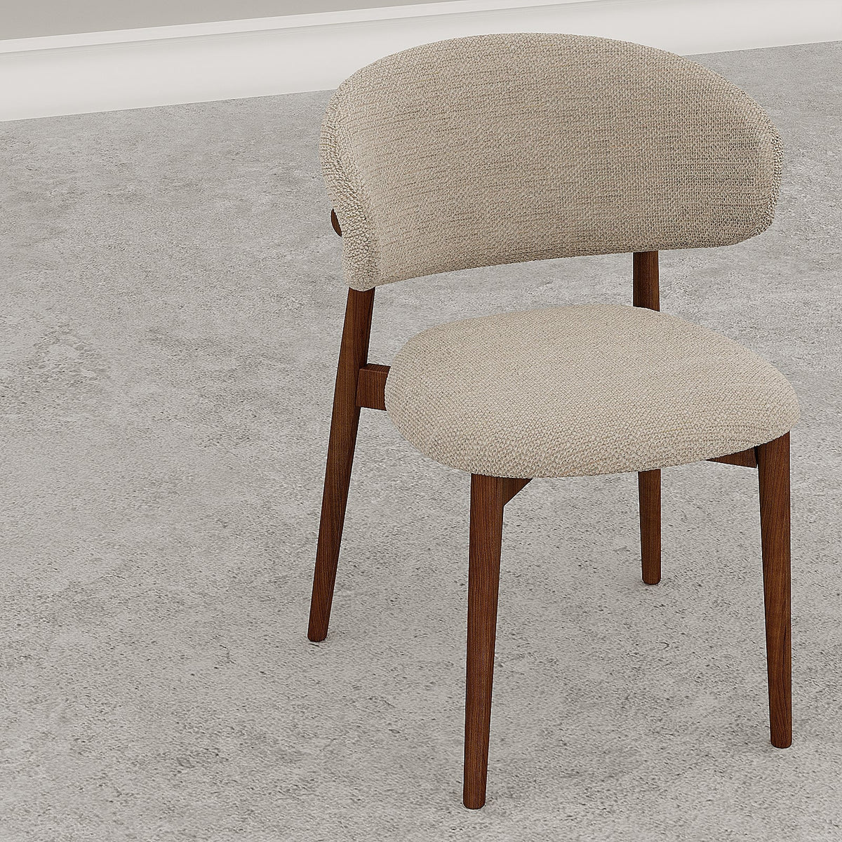 Marelli Dining Chair / Beige Linen - Walls Nation