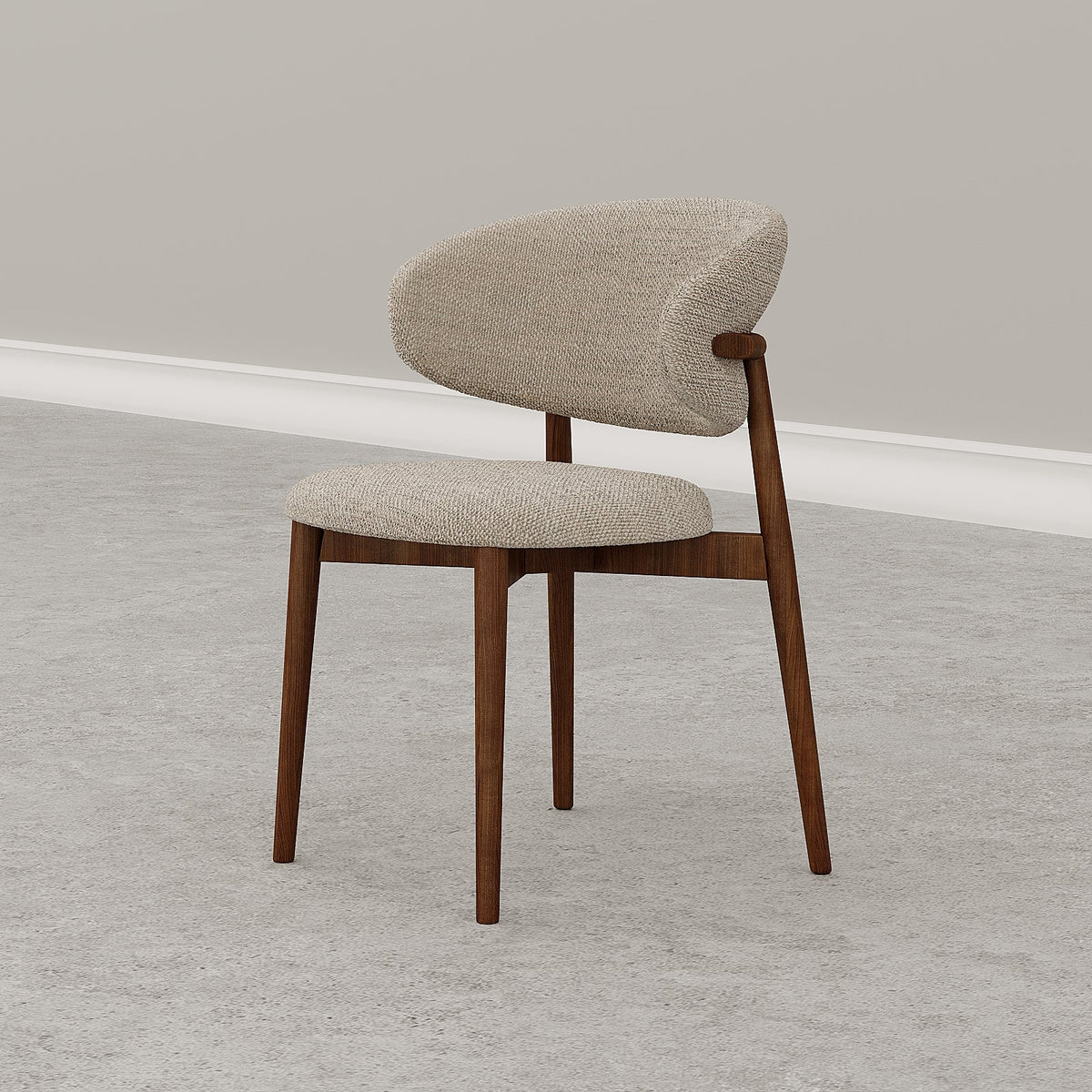 Marelli Dining Chair / Beige Linen - Walls Nation