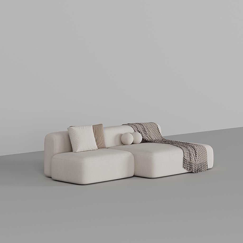 Mars Sofa 3S / White Faux Leather - Walls Nation