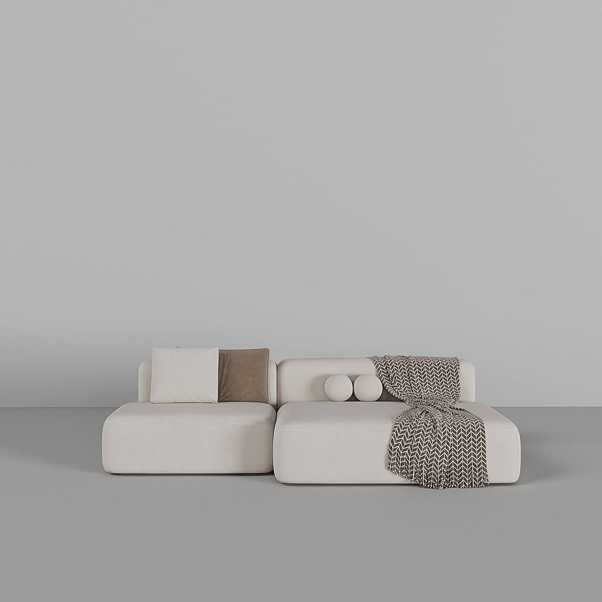 Mars Sofa 3S / White Suede â Walls Nation