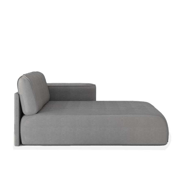 Monica Chaise / Dark Grey Faux Leather – premium Chaise Lounges by Walls Nation UAE & Saudi Arabia