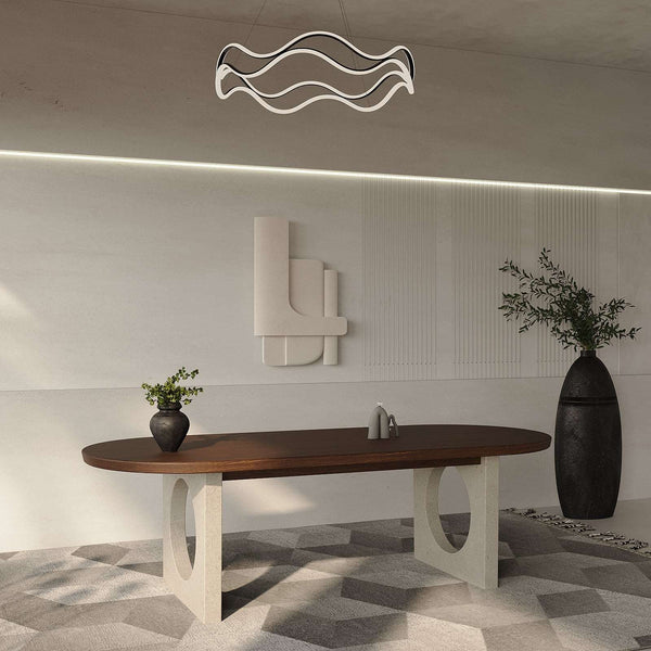 Yohana Dining Table / 235 x 100 CM – premium Dining Table by Walls Nation UAE & Saudi Arabia