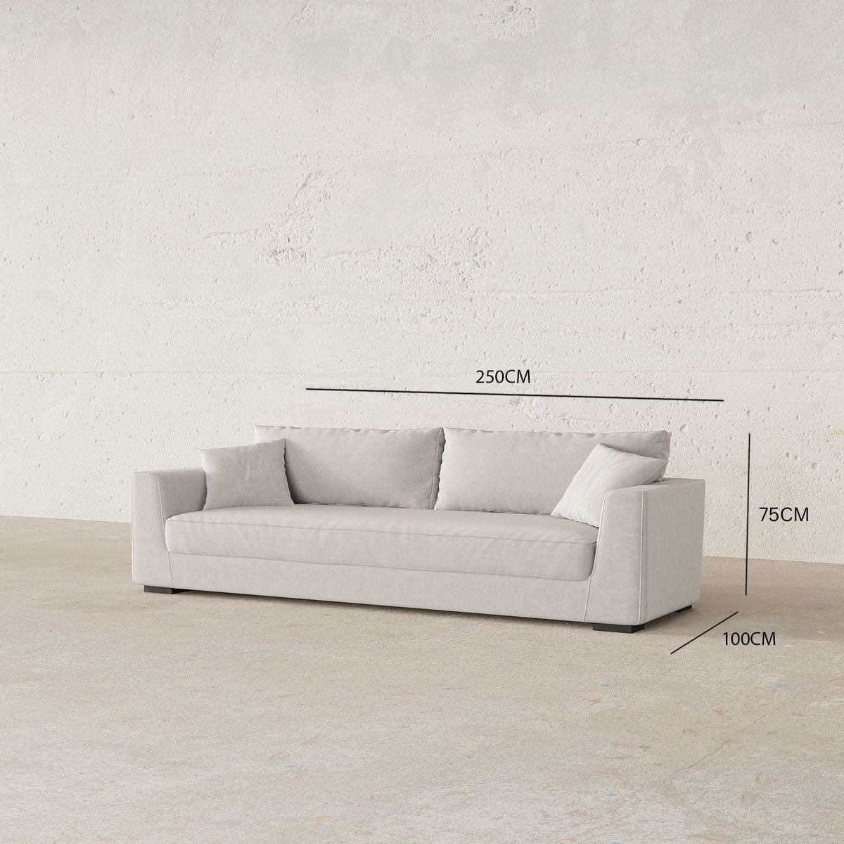 Palmero 3S. Italian Design / High-End Linen Upholstery – premium Sofas by Walls Nation UAE & Saudi Arabia