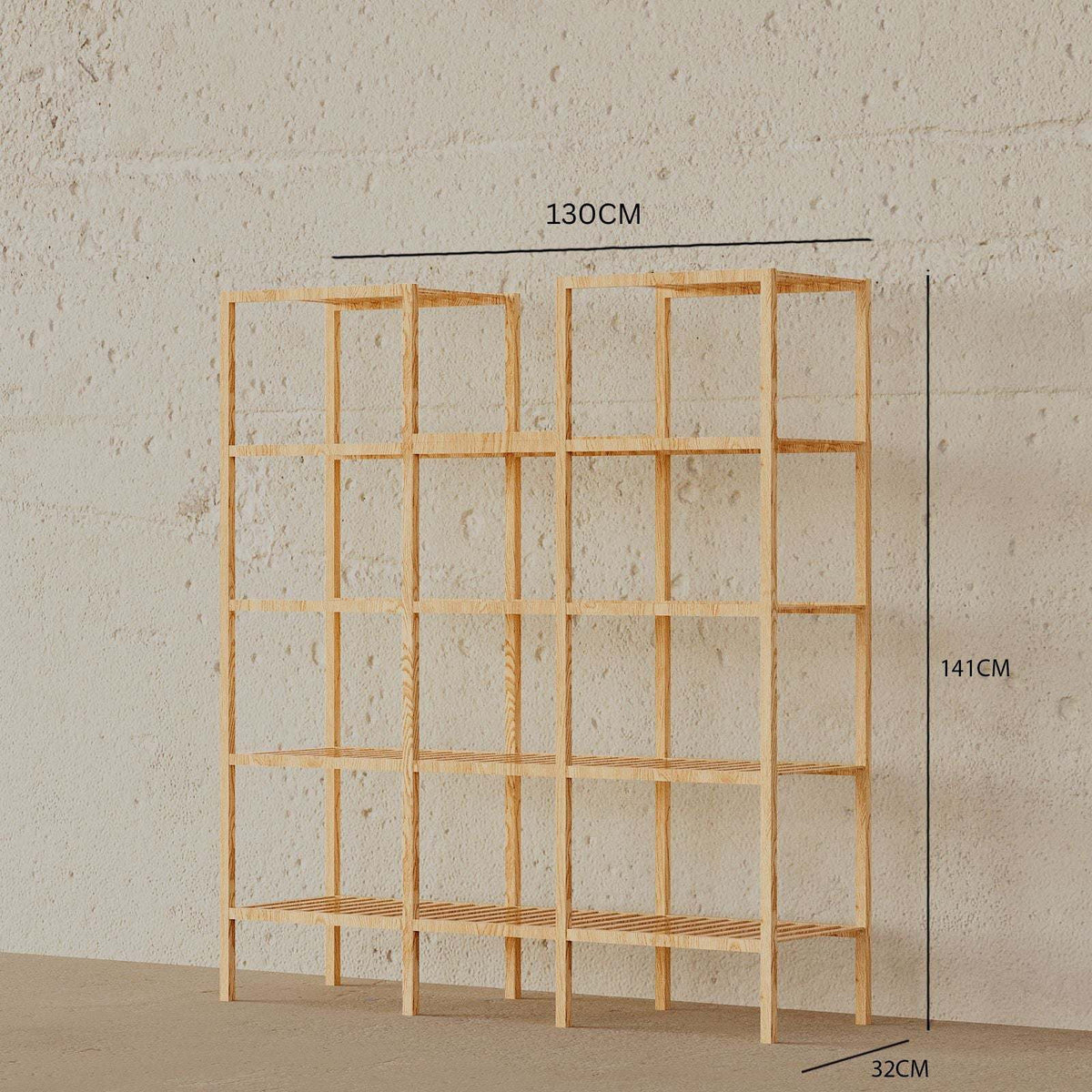 Paris Shelving Unit / 130 x 32 CM – premium Shelving by Walls Nation UAE & Saudi Arabia