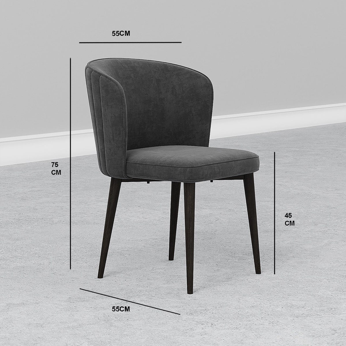 Arian Dining Chair / Matt Velvet