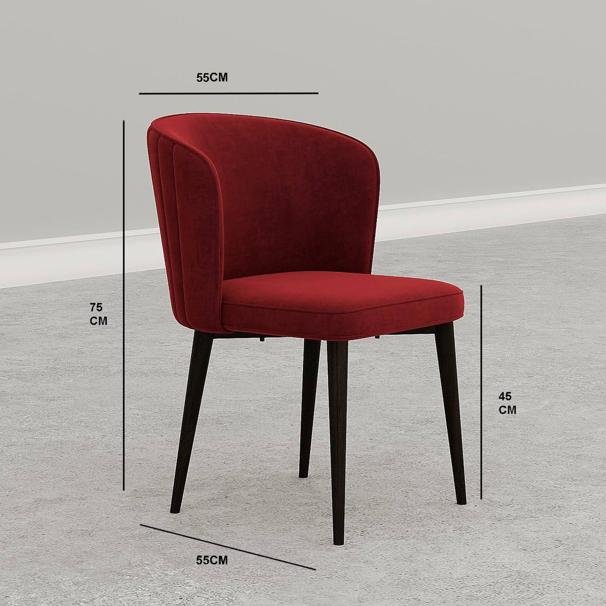 Arian Dining Chair / Matt Velvet