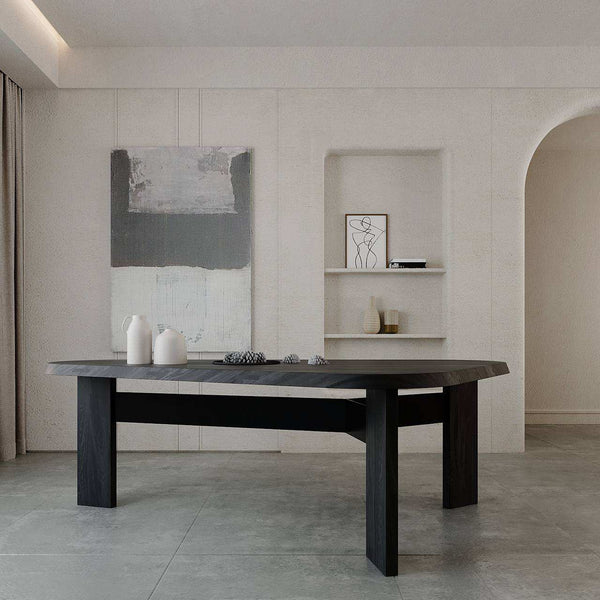 Zion Dining Table / 230 x 125 CM – premium Dining Table by Walls Nation UAE & Saudi Arabia