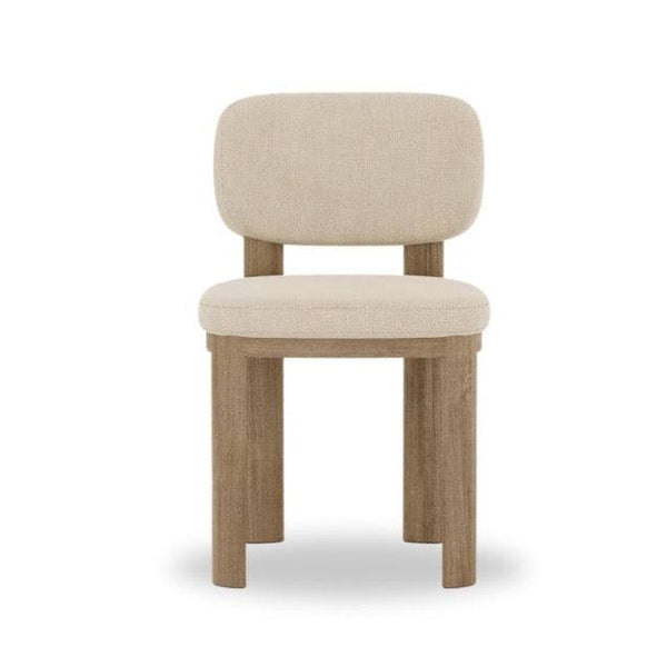 Margo Dining Chair / Premium Beige Linen – premium Dining Chair by Walls Nation UAE & Saudi Arabia