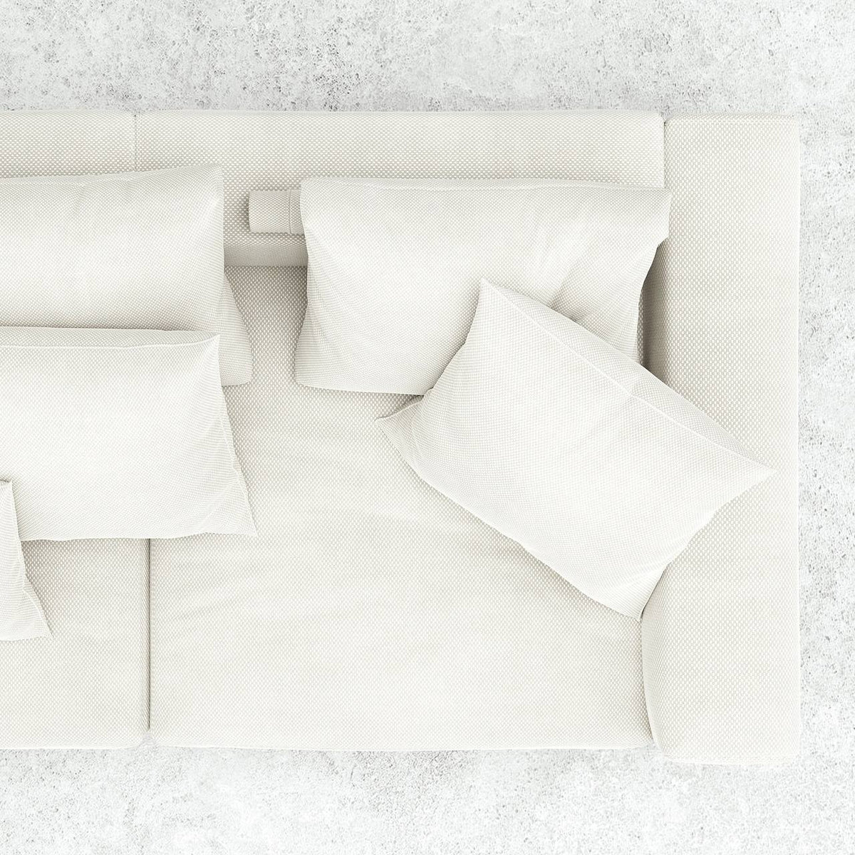 Nolla Sofa 3S / White Cotton Blend