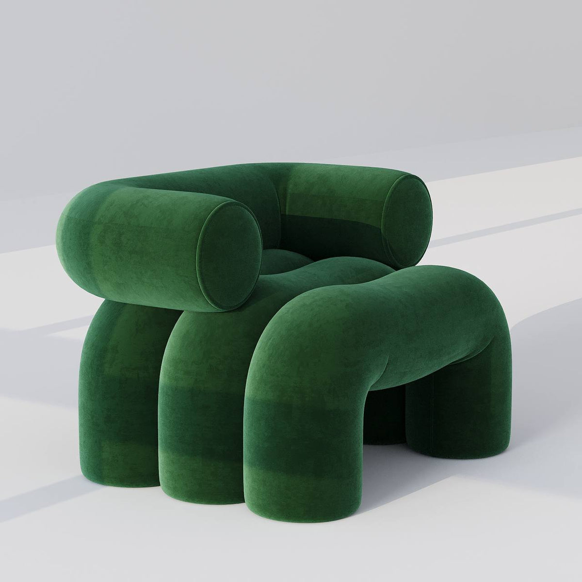 Green Plain Velvet