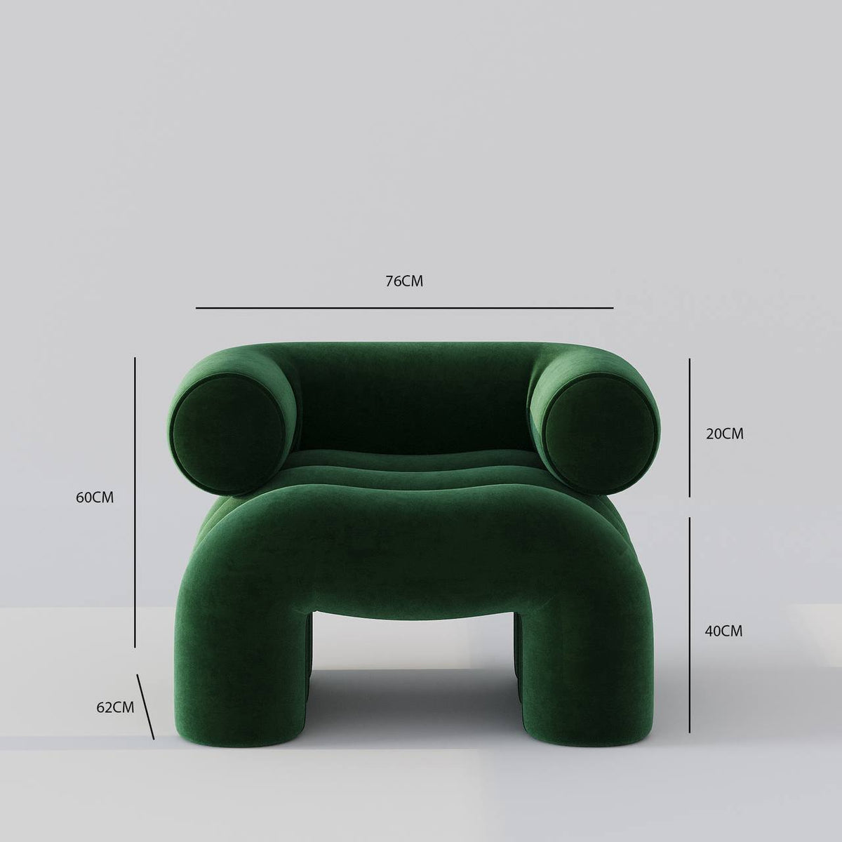 Green Plain Velvet