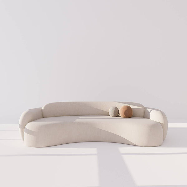 Carmel Sofa 2S / Off-White Cotton Blend – premium Sofas by Walls Nation UAE & Saudi Arabia
