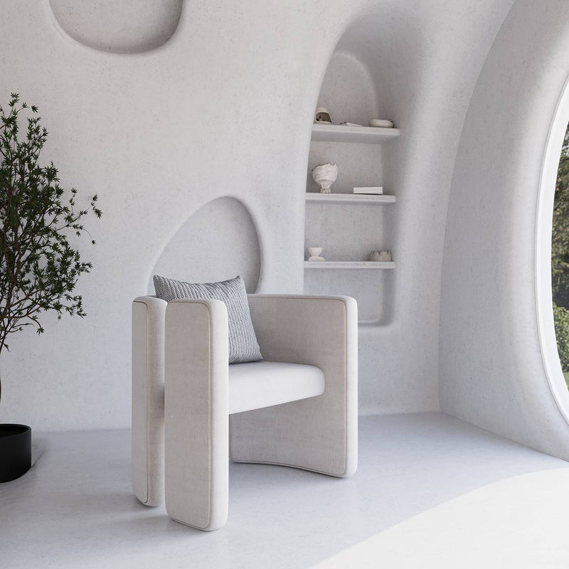 Megan Armchair / Premium Beige Linen