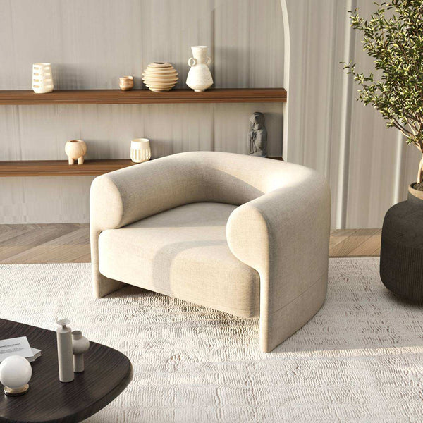 Henri Armchair / Premium Linen – premium Armchair by Walls Nation UAE & Saudi Arabia
