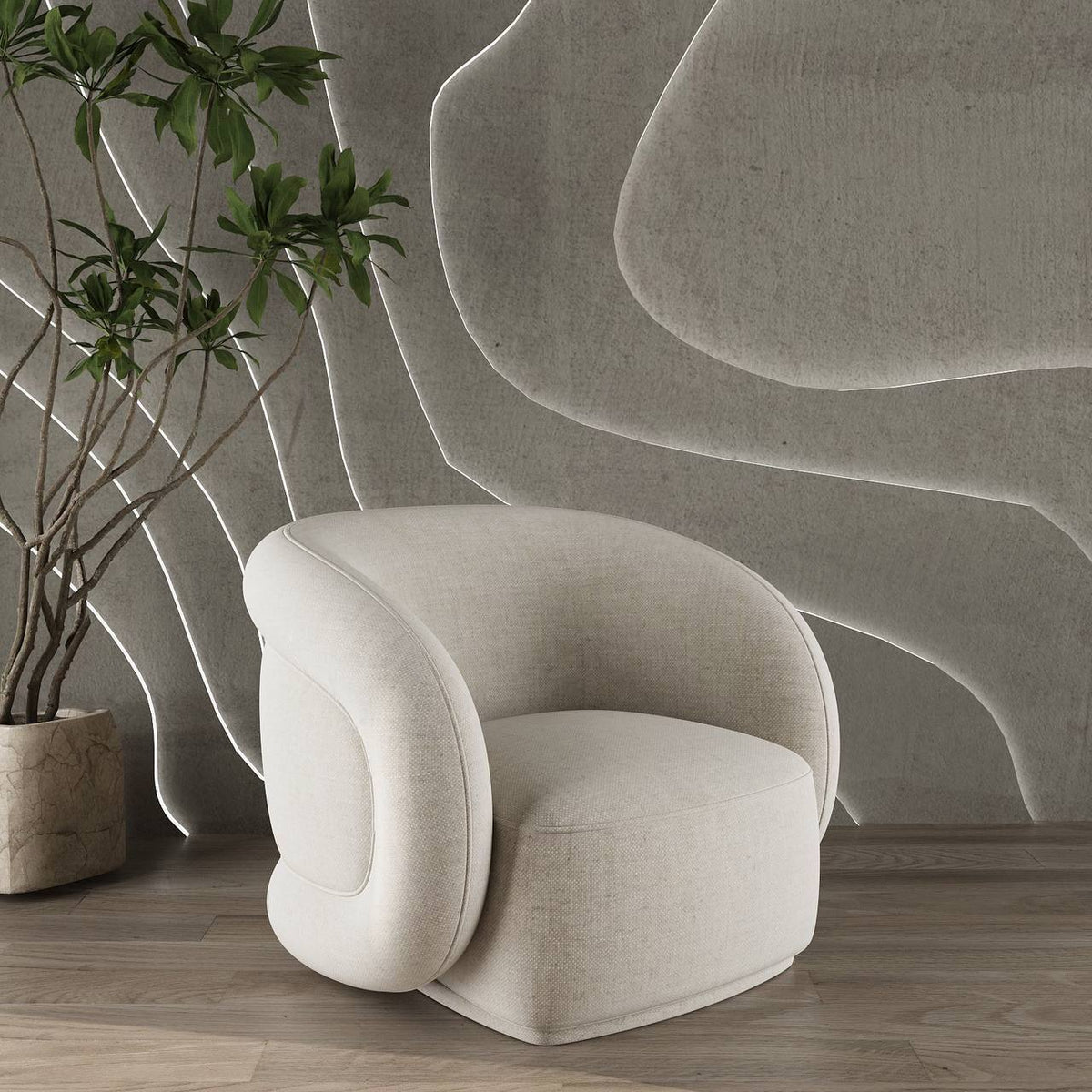 Grey Cotton-Blend