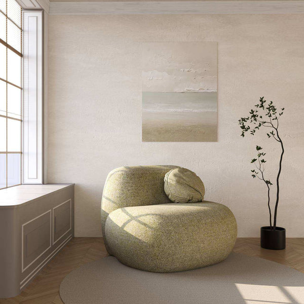 Belly Chair / Cotton-Blend – premium Accent Chair by Walls Nation UAE & Saudi Arabia