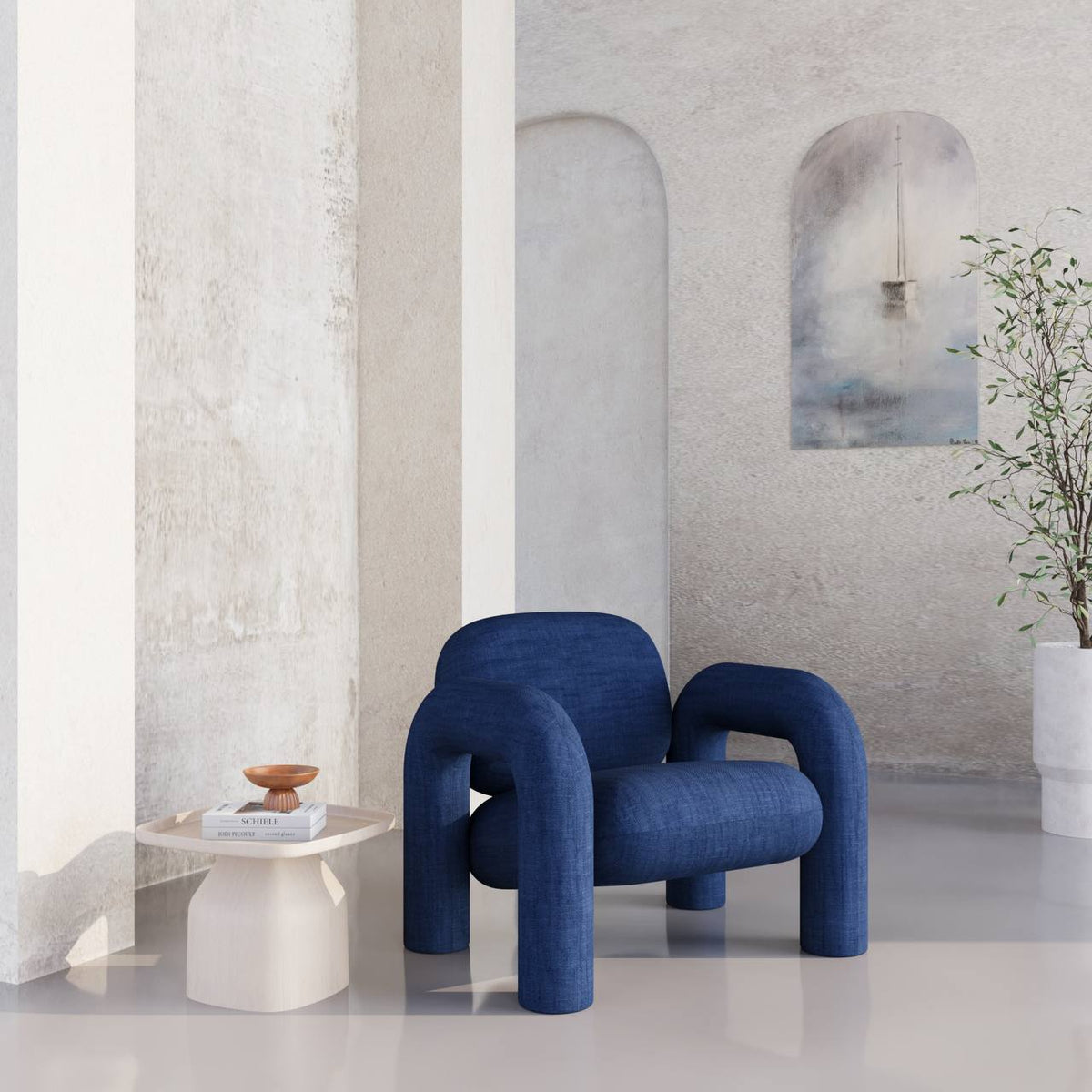 Navy Linen