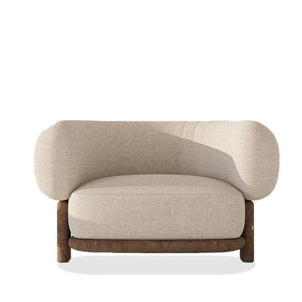 Elba Armchair / Premium Beige Linen – premium Armchair by Walls Nation UAE & Saudi Arabia