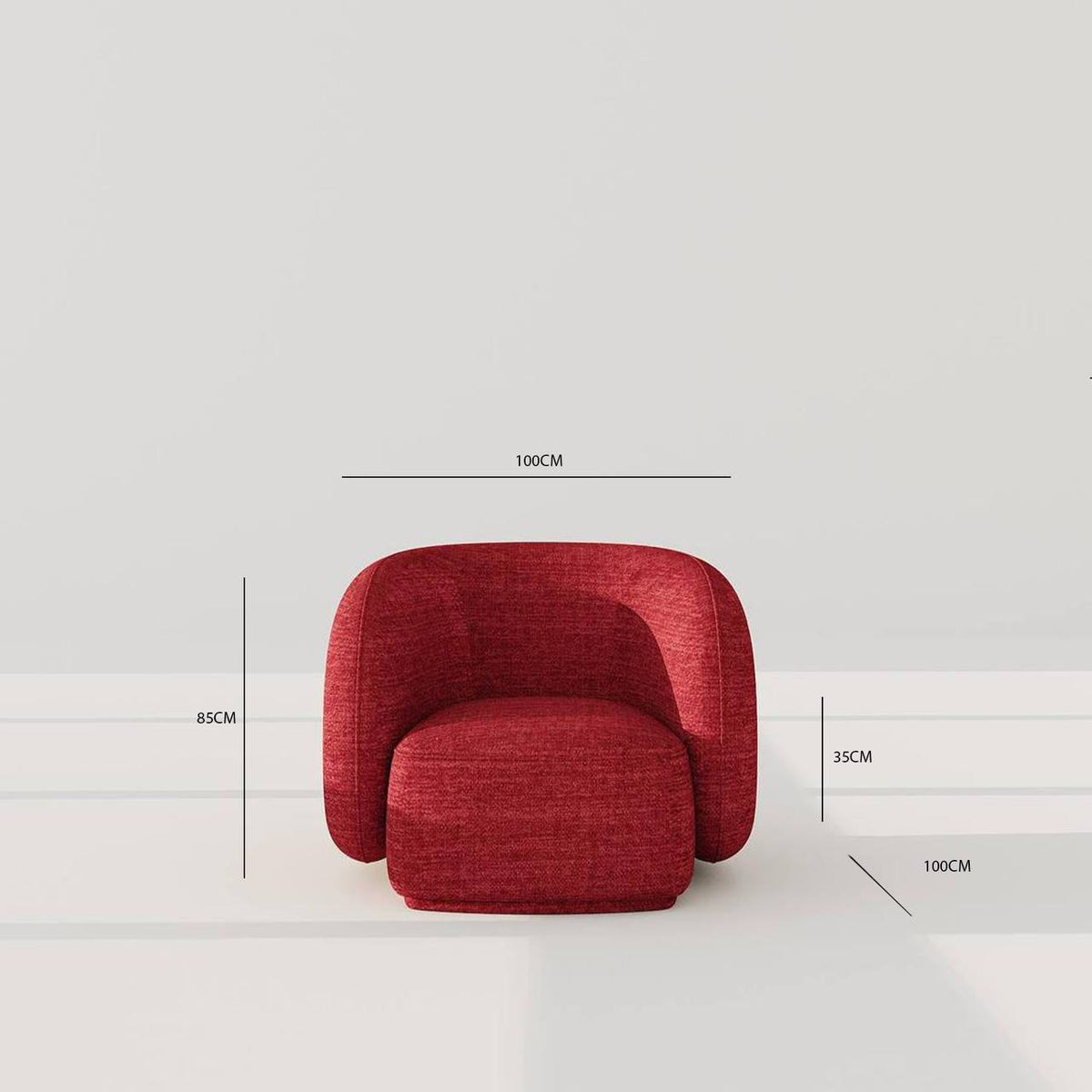 Red Cotton-Blend