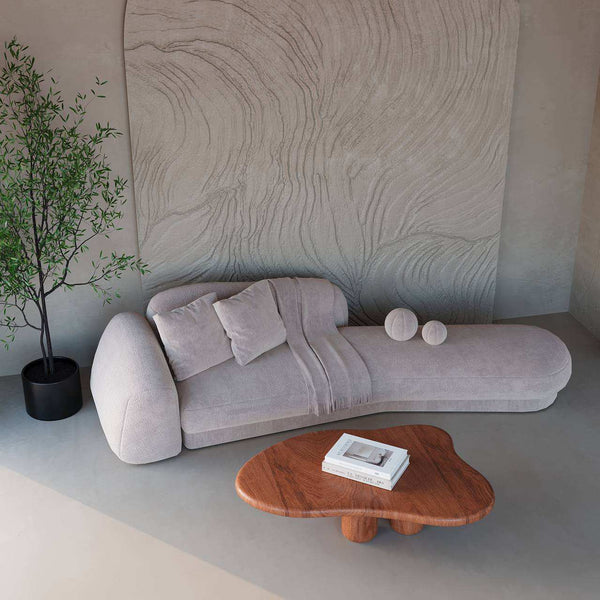 Moray Chaise / Grey Cotton Blend – premium Chaise Lounges by Walls Nation UAE & Saudi Arabia