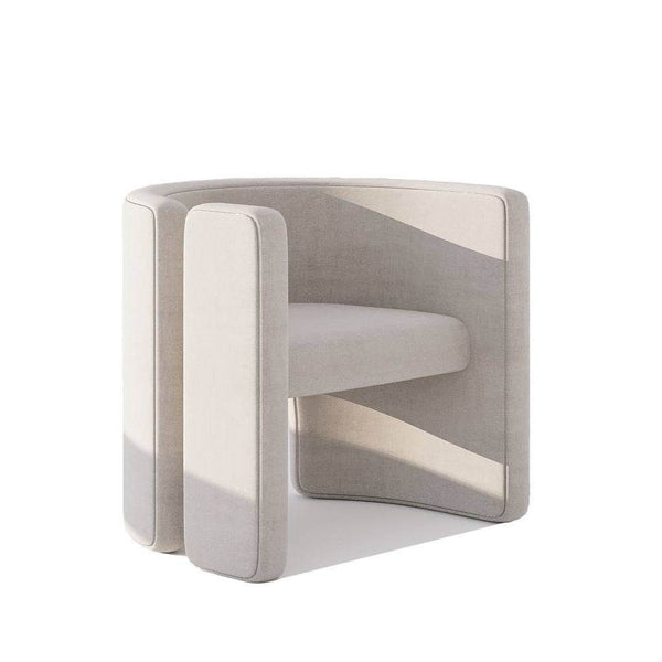 Megan Armchair / Premium Beige Linen – premium Armchair by Walls Nation UAE & Saudi Arabia