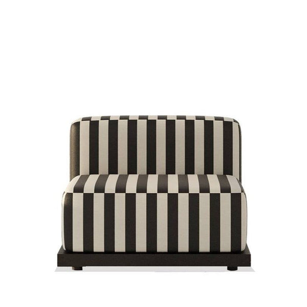 XO Chair Modular / White & Black Satin – premium Accent Chair by Walls Nation UAE & Saudi Arabia