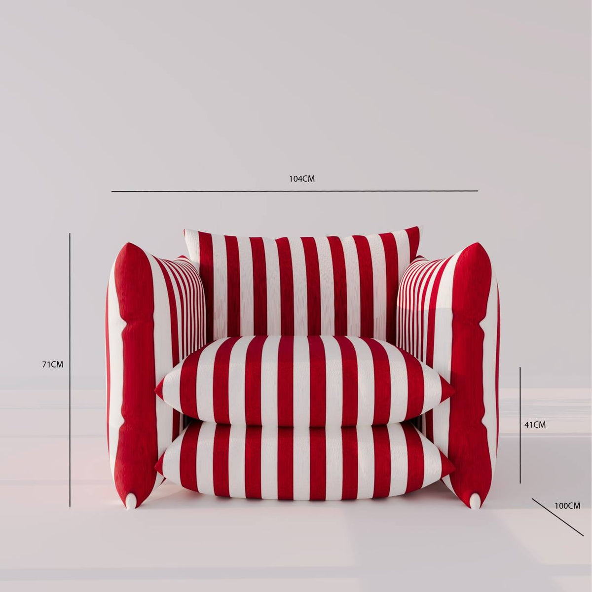 White & Red Satin