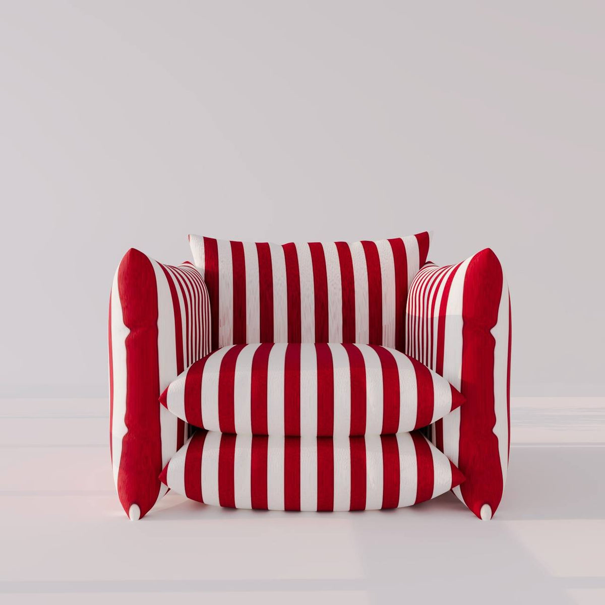 White & Red Satin