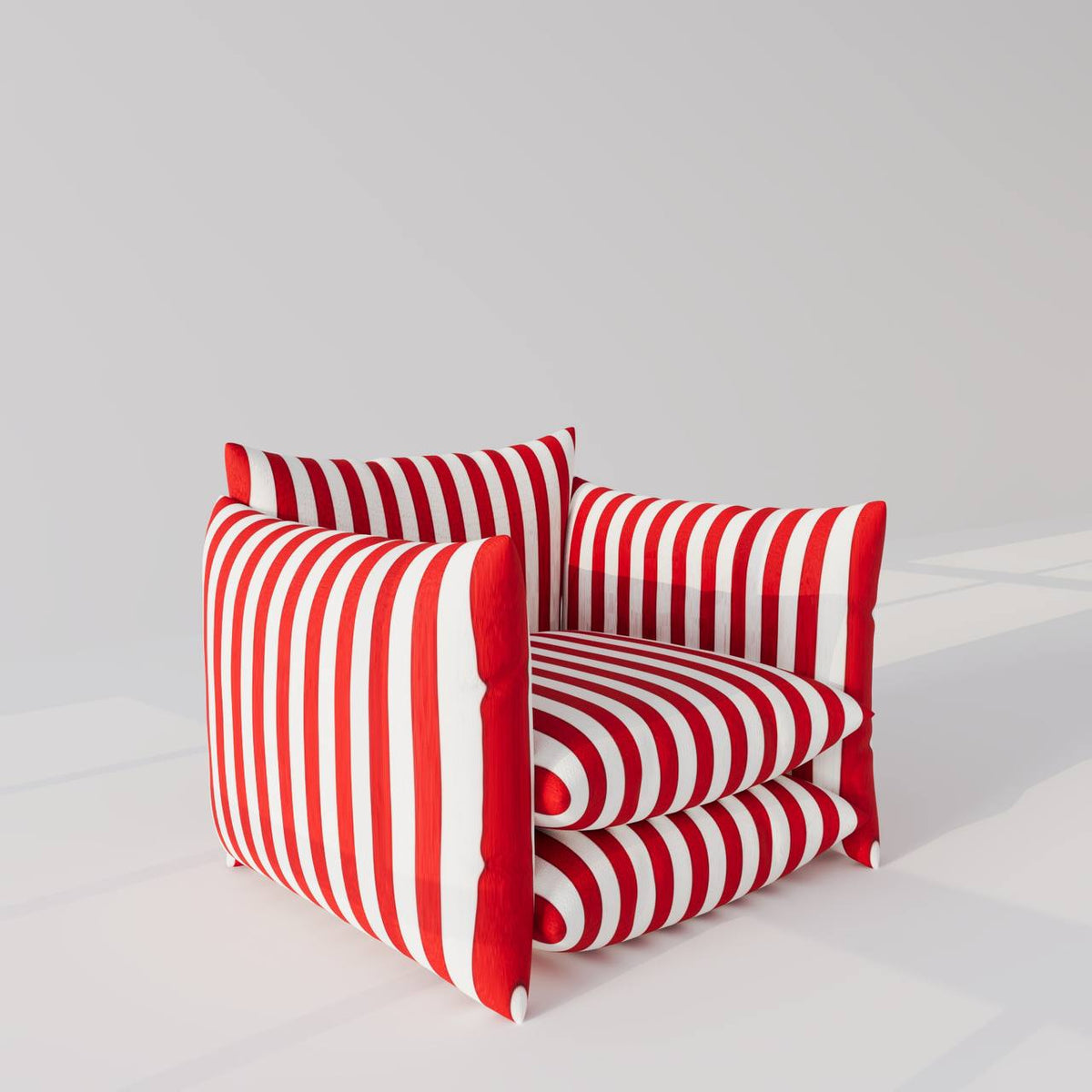 White & Red Satin