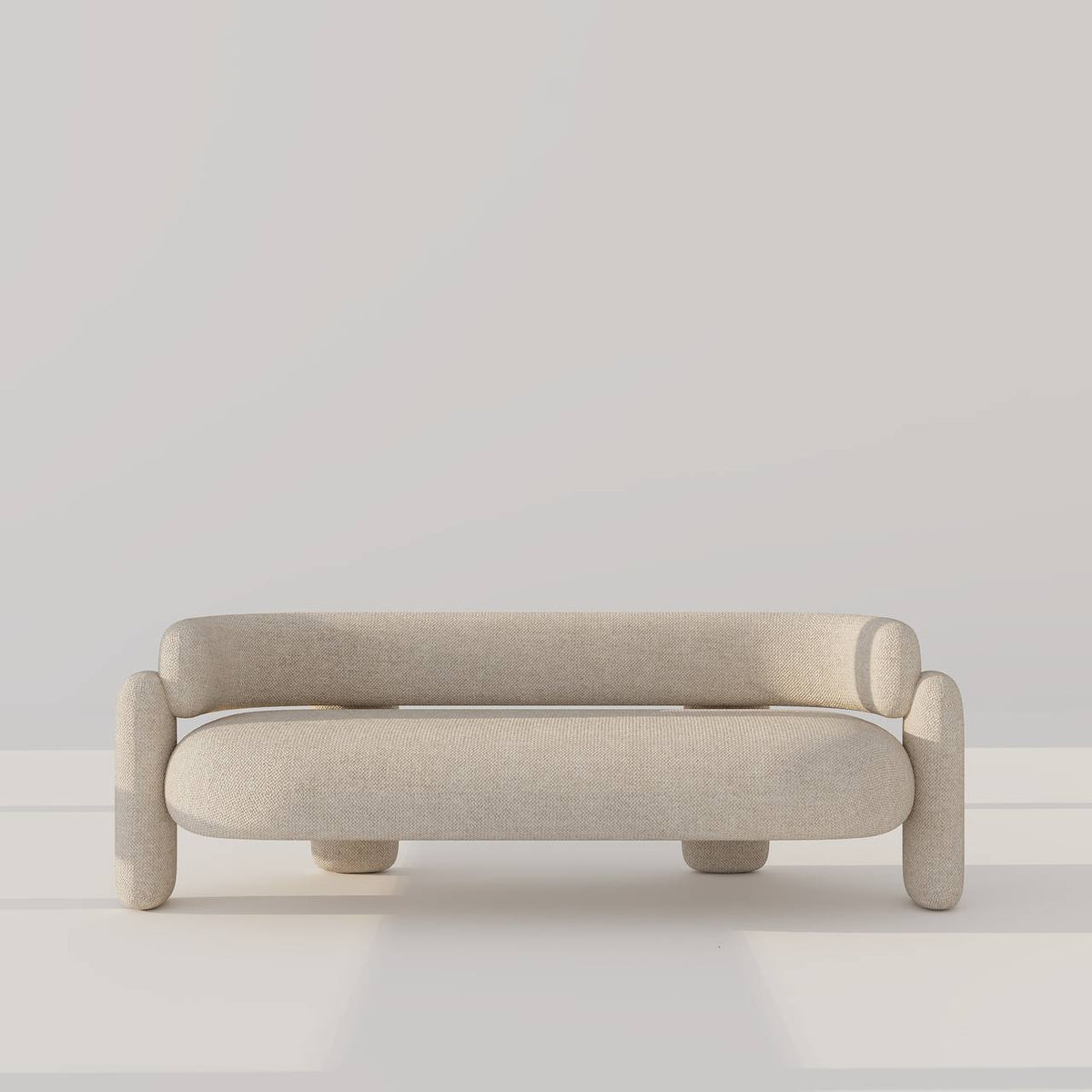Beige Cotton-Blend