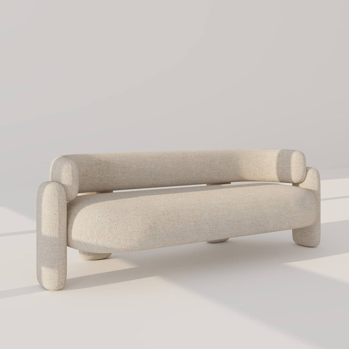 Beige Cotton-Blend