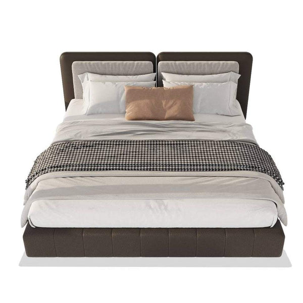 Emmit Bed / Black Faux Leather – premium Bed by Walls Nation UAE & Saudi Arabia