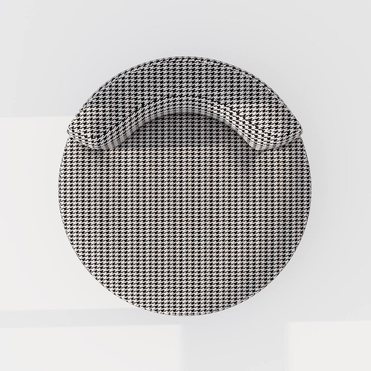 White & Black Cotton-Blend