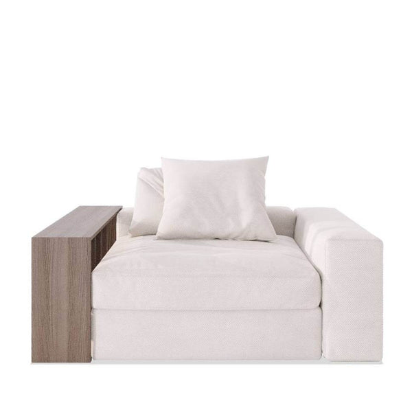 Nolla Armchair / White Cotton-Blend – premium Armchair by Walls Nation UAE & Saudi Arabia