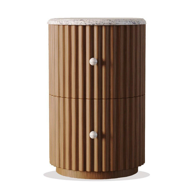 Centro Nightstand (Walnut) – premium Nightstand by Walls Nation UAE & Saudi Arabia